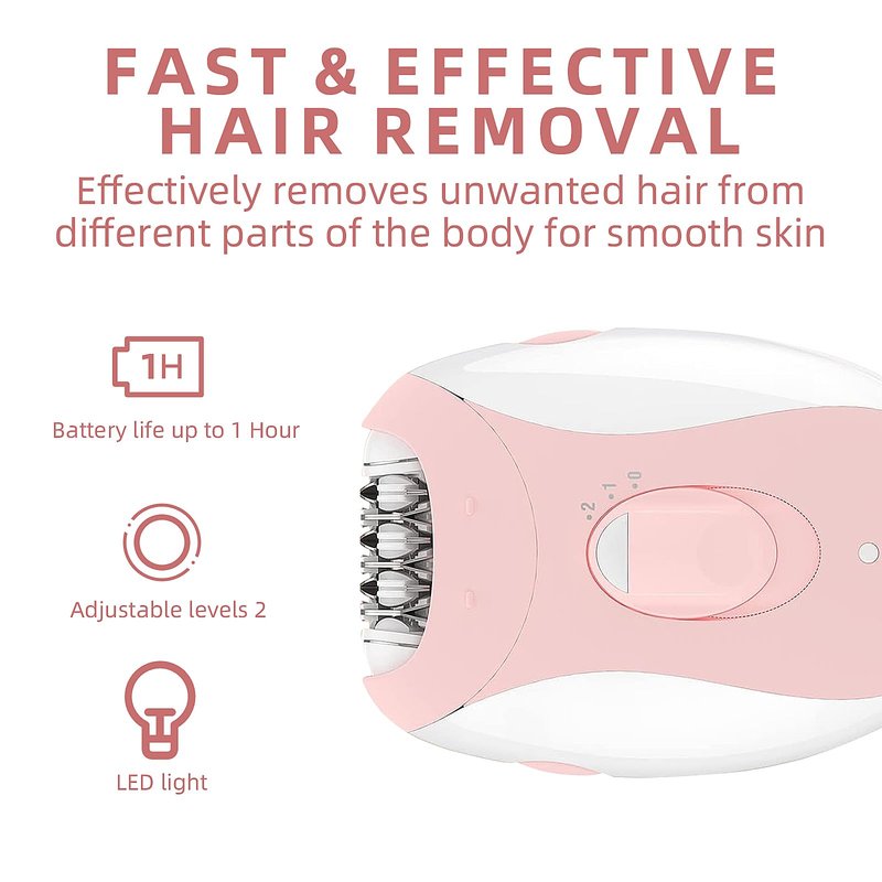 Epilator for Women, Epilators Hair Removal for Women Face with 2 Speeds, Glabrouse Skin Epilator Face Trimmer Device, Facial Hair Removal for Face Legs Arms Armpit Bikini