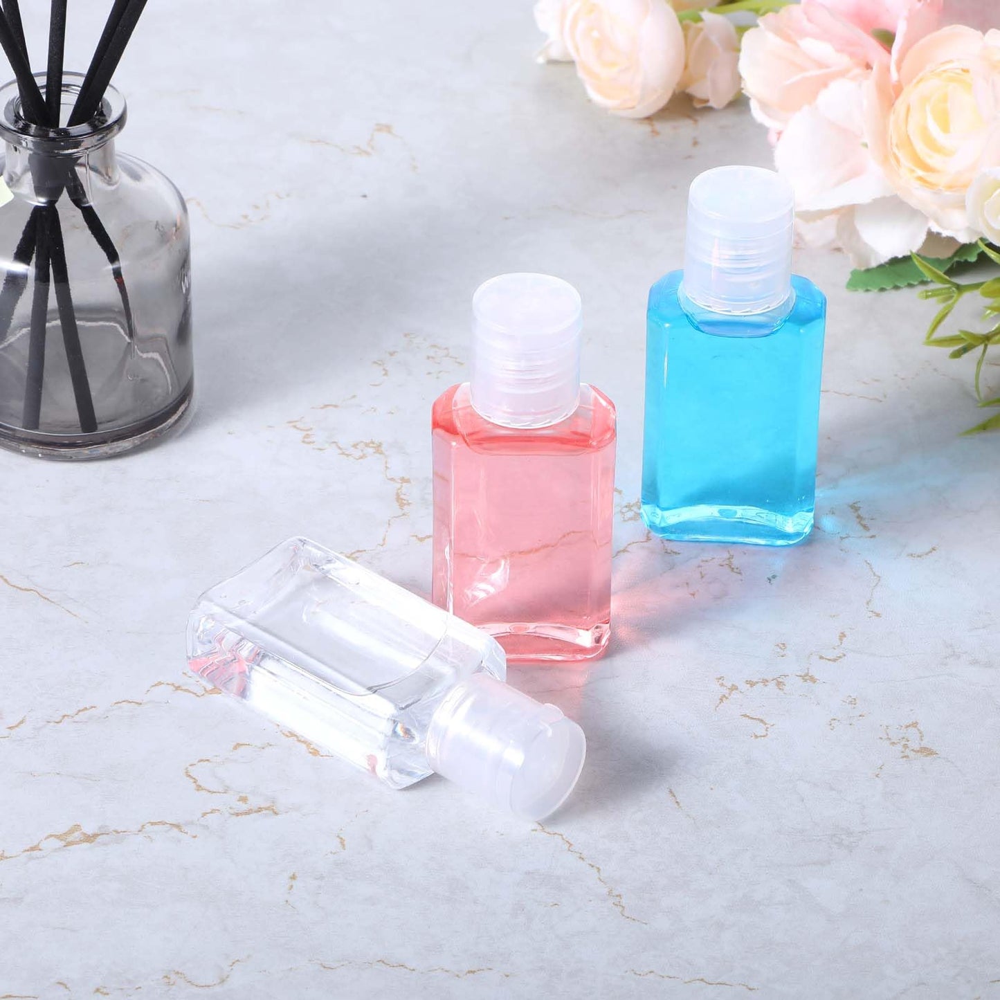 Tolare 120 Pcs Travel Bottles For Toiletries Bulk, 1 oz/30 Ml Travel Size Containers For Toiletries, Small Clear Plastic Lotion Bottles With Flip Caps, Leak Proof Squeeze Bottle For Shampoo
