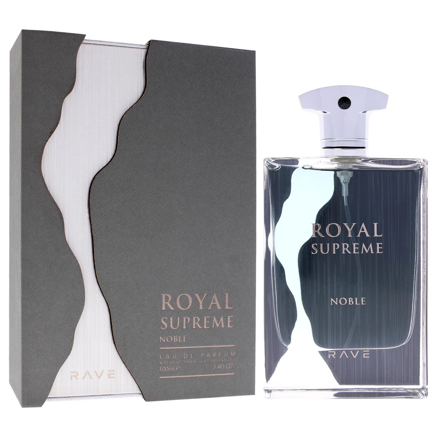 Rave Royal Supreme Noble Eau de Parfum Spray for Unisex, 3.4 Ounce