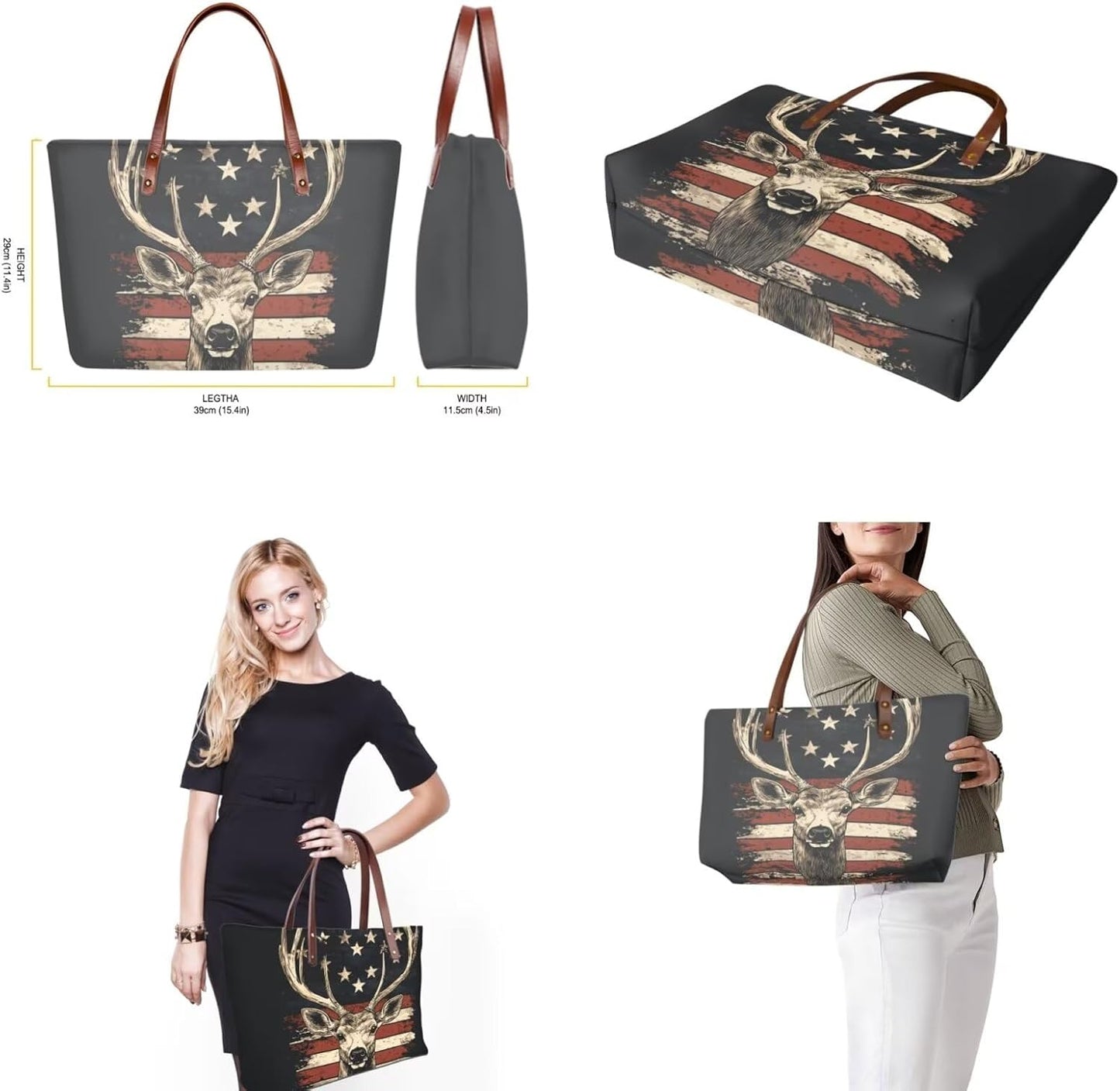 Top Handle Handbags for Women - Leather Wallet, Cash Card & Makeup Bag Set | 3-Piece Collection