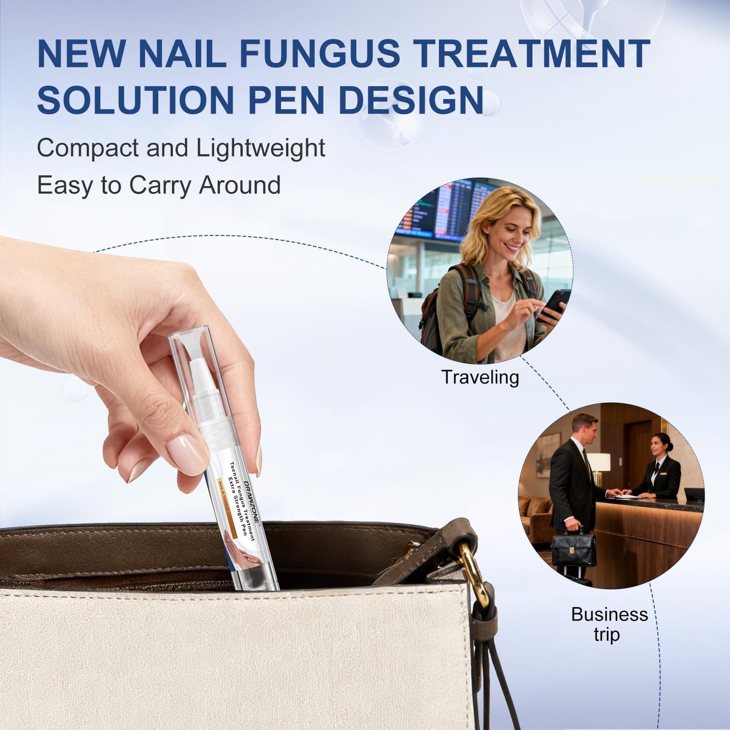 Toenail Fungi Treatment Extra Strength - Fungi Nail Pen, 25% Undecylenic Acid, Ingrown toenail treatment, Fungus nail treatment, yellow toenail, Damaged Nails foot fungus treatment extra strength