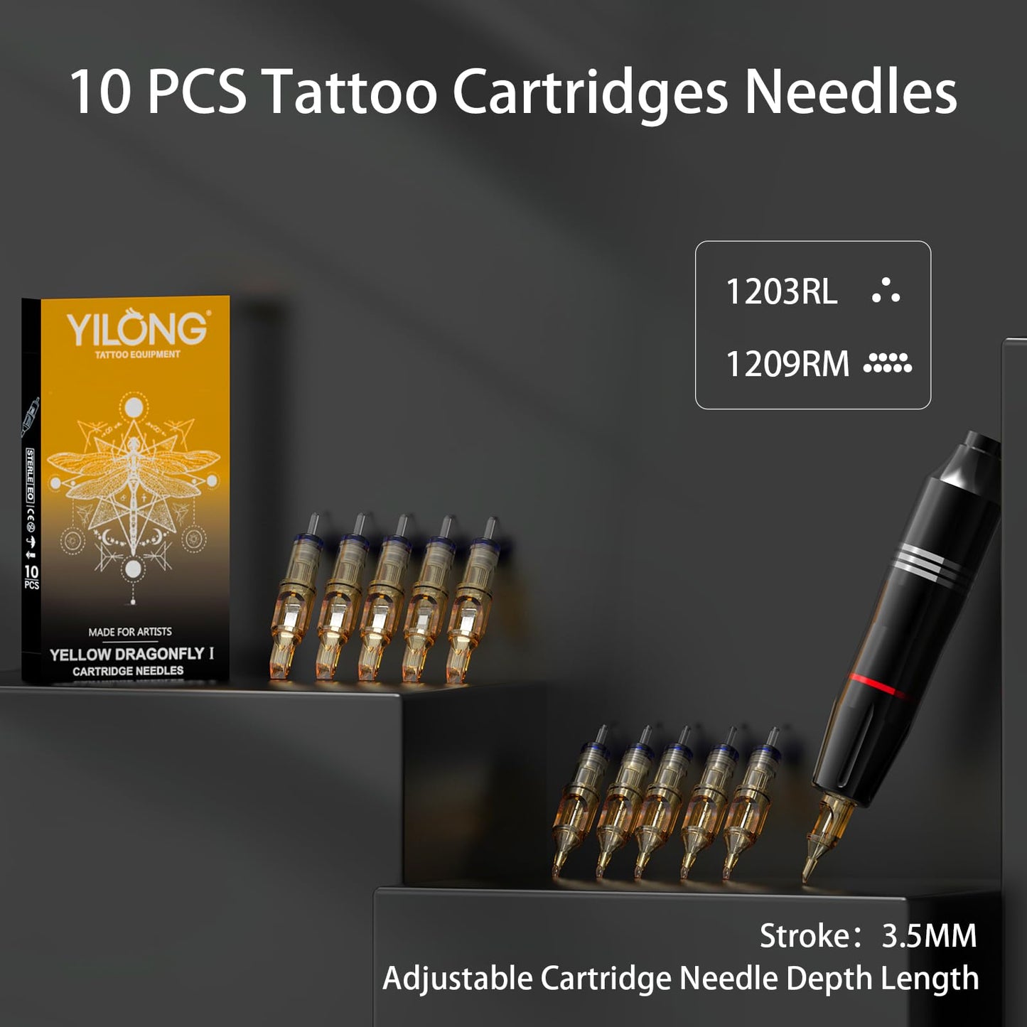 Wireless Tattoo Gun Kit Complete for Beginners Rotary Pen Machine