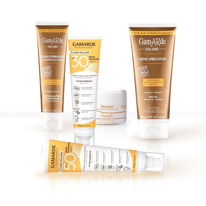 Gamarde Sun Fluid SPF 30 - Mineral Sunscreen with Invisible Texture | Non-Sticky, Chemical-Free, 3.38 oz