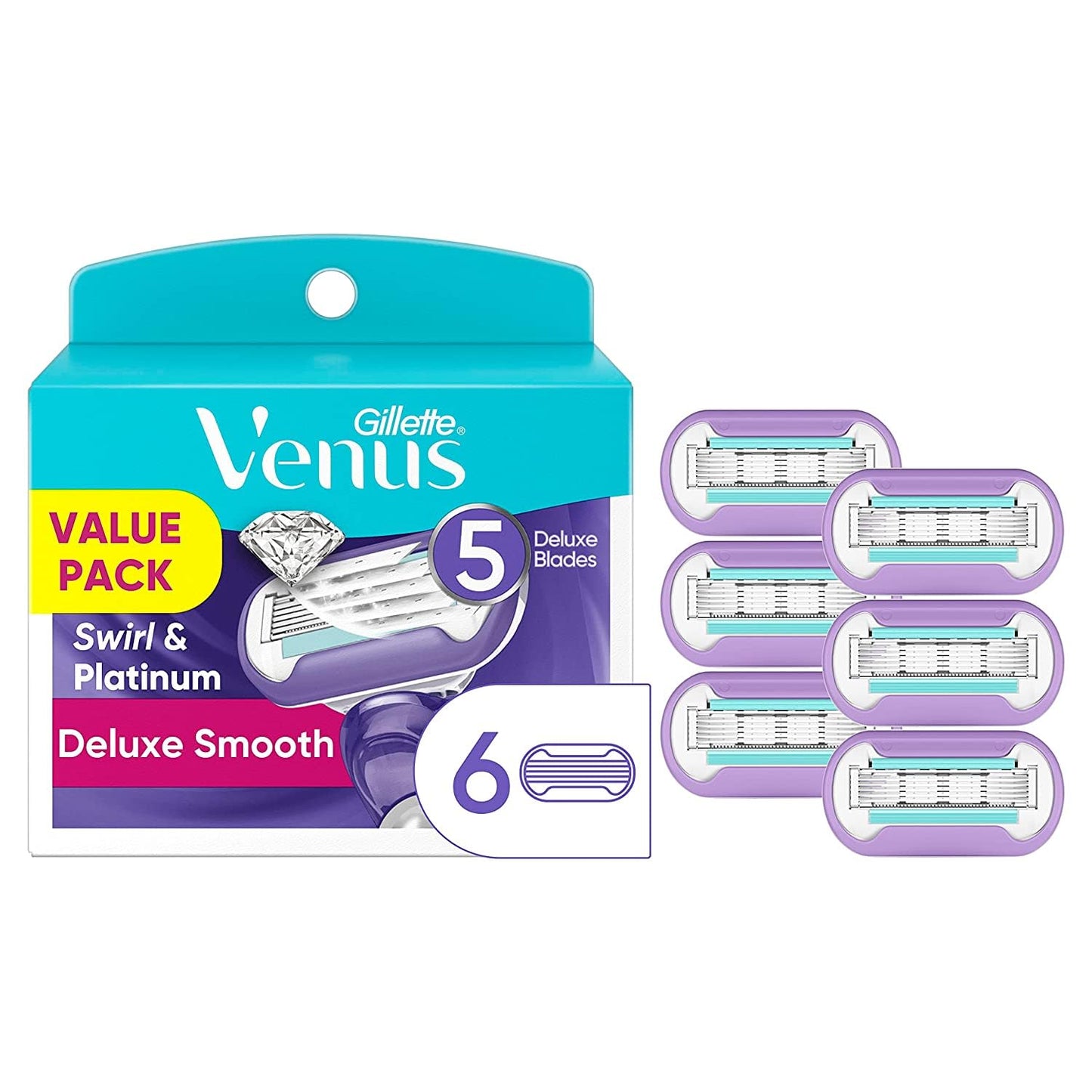 Gillette Venus Swirl Women's Razor - Precision Blades for Smooth Shaving