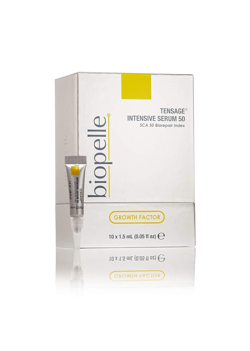 Biopelle Tensage Growth Factor Face Serum - Snail Mucin & Hyaluronic Acid, 10 Count | Anti-Aging Formula