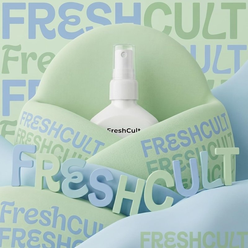 FreshCult Peppermint Deodorant Spray | Odor Prevention for Sensitive Skin - Zero Stains - 2.7 fl oz
