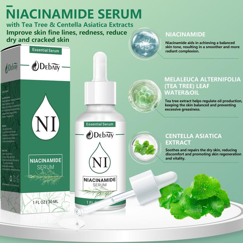 5% Niacinamide Serum Rejuvenating Face with Rosemary Extract Facial Serum (3 Pack 1fl.oz|30ml)