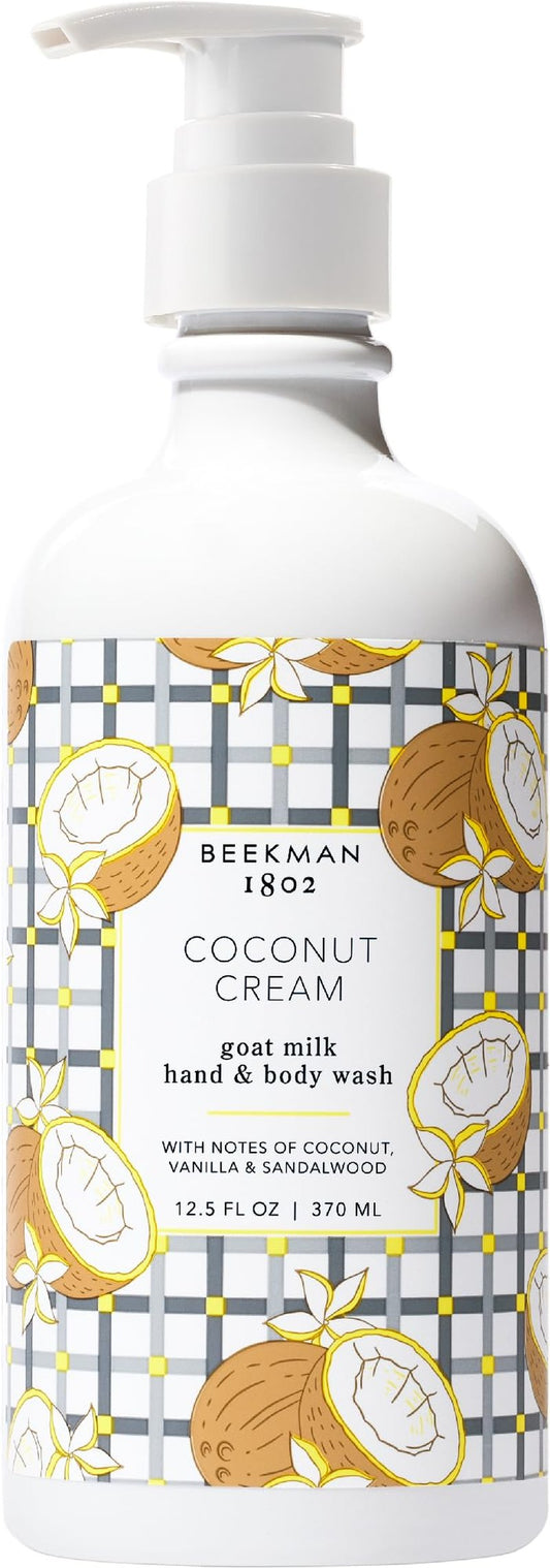 Beekman 1802 Goat Milk Hand Soap – Moisturizing Body Wash & Liquid Hand Soap for Sensitive Skin, Hand & Body Wash, Natural Soap with Goat Milk & Aloe, Cruelty Free – Lavender 12.5 fl oz