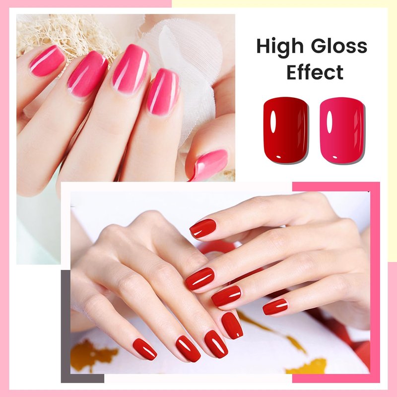 OpenLive 10ml Nude Pink Nail Polish Set 6 Colors Brown Red Purple All Seasons Neutral Color Quick Dry Nail Polish Set for Women Salon DIY Nail Art