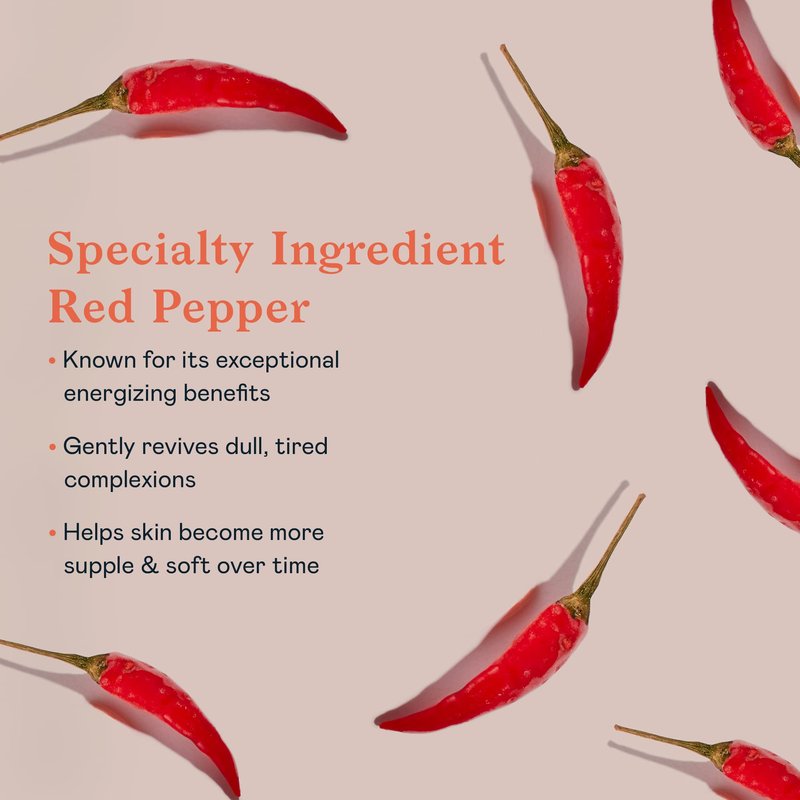 Erborian Red Pepper Paste Face Mask - Energizing & Radiance Boosting Facial Mask for Hydration & Glow with Vitamins C & E, Antioxidants & Soothing Liquorice Extract - Korean Skin Therapy – 0.6 oz