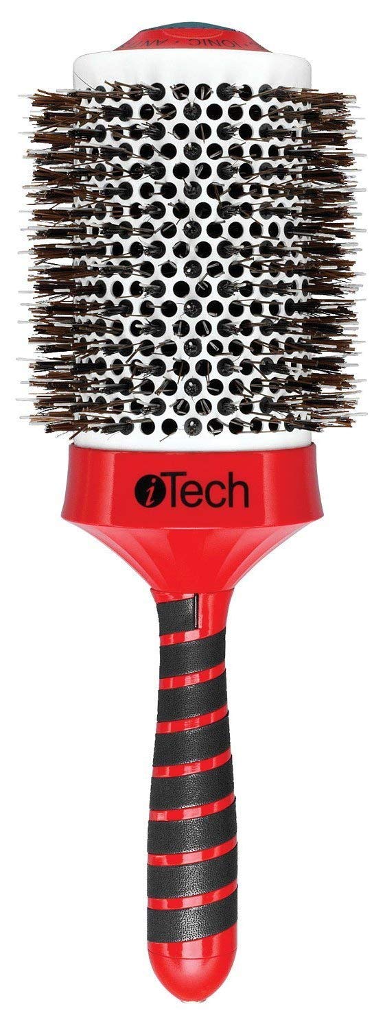 Boar & Nylon Bristle W/Magnetic Therapy Handle - 3 3/4"