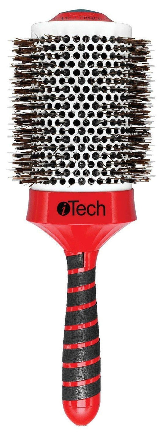 Boar & Nylon Bristle W/Magnetic Therapy Handle - 3 3/4"