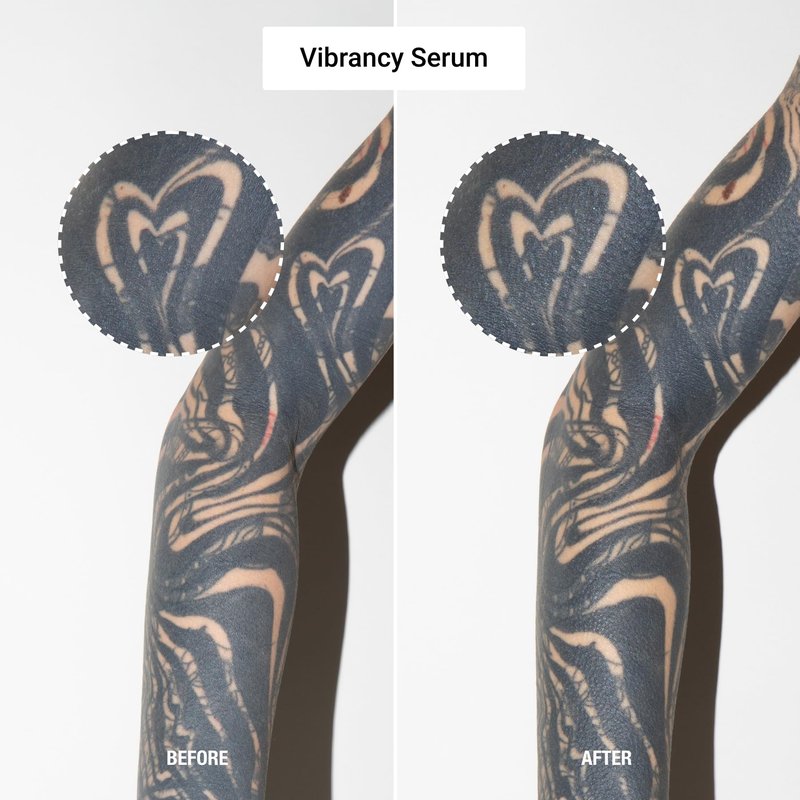 Stories & Ink Tattoo Care | VIBRANCY SERUM for Healed Tattoos | Brightening Treatment to Enhance Ink Color & Restore Faded Tattoo Pigment, Lightweight Hydrating Aftercare, 60 mL / 2 Fl Oz