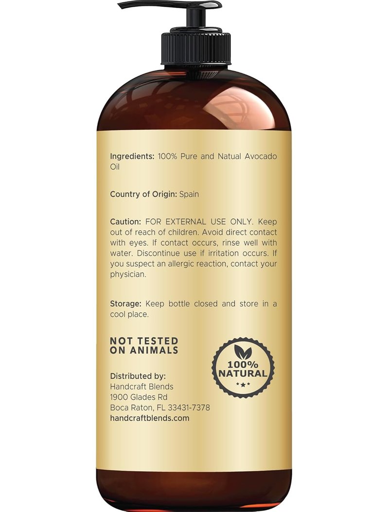Deep Hydration Set | Avocado Oil & Coconut Oil | 100% Pure Carrier Oils for Dry Skin & Hair Masks - (2 x 16 Fl Oz)
