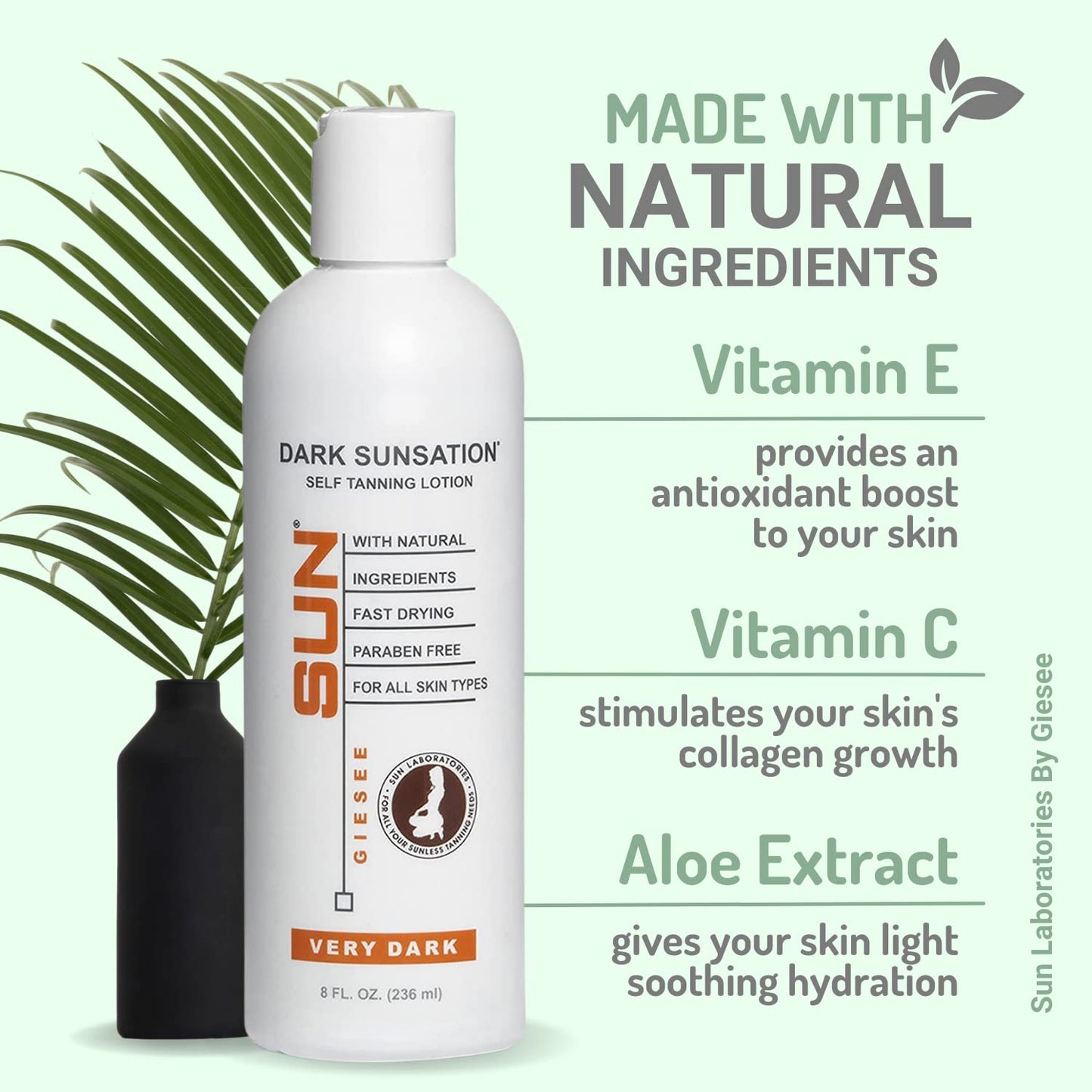 Self-Tanning Lotion (Dark), Tan Maintainer, and Exfoliant for Golden Soft Skin - 3 8 oz. Bottles