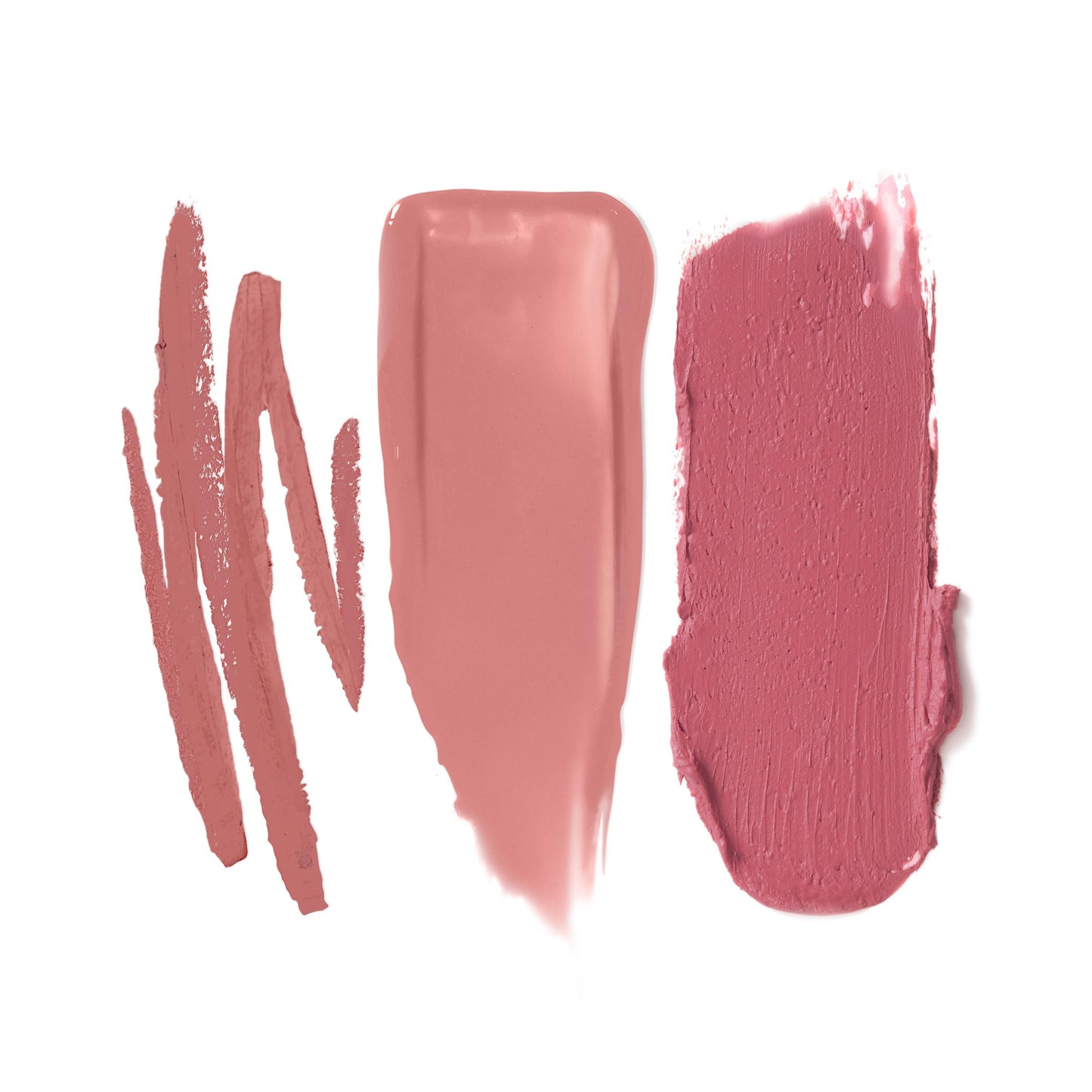 Jouer Bare Rose Collection | Blush Stick, Cream Lip Liner, Lip Plumping Balm Kit | Face Makeup in Rose Shades, Hydrating Formulas for Long Wear | $78 Value
