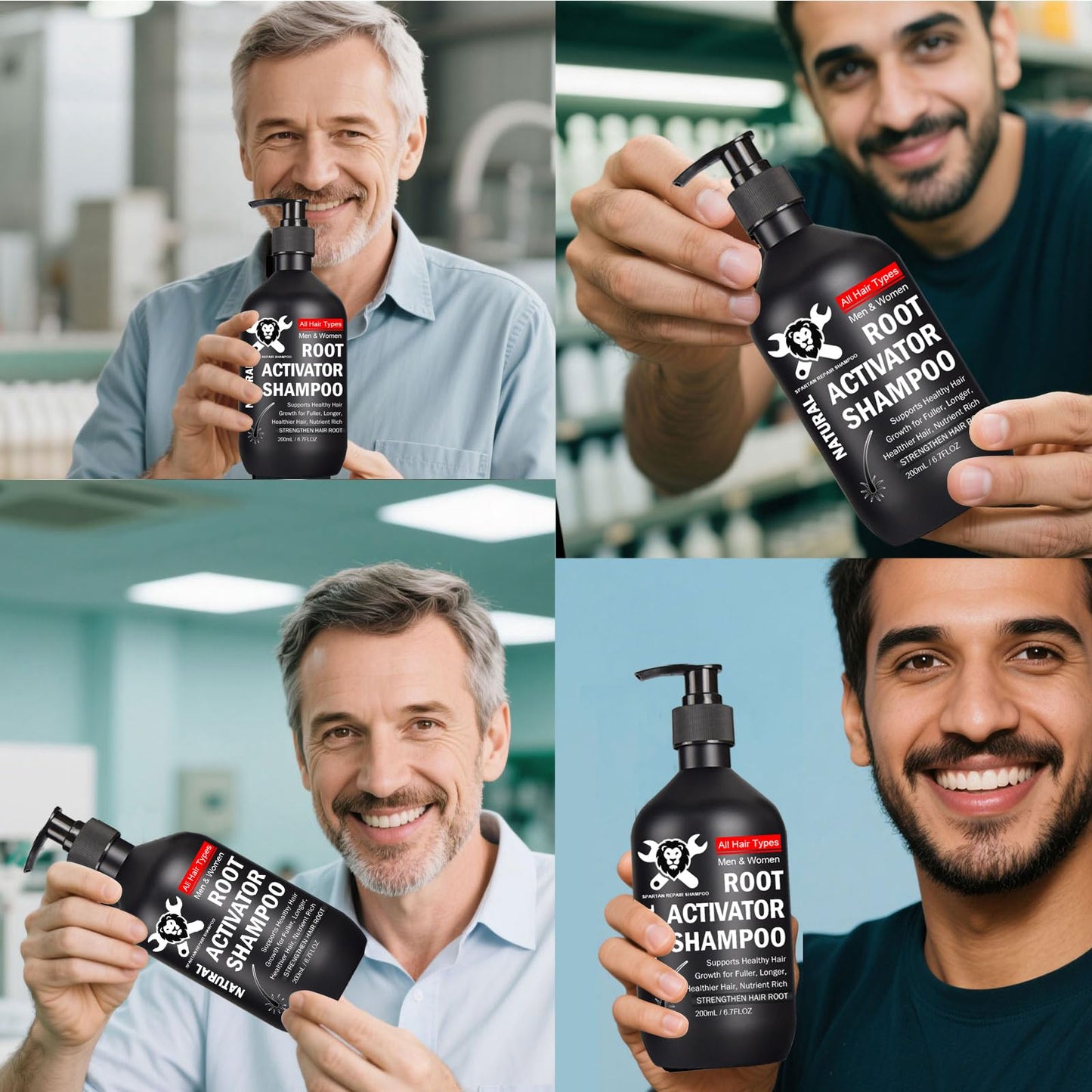 200mL Nourishing Shampoo for Men, Gentle Daily hair Cleanser, Natural Botanical Infusion for Fuller Looking Hairs, Unisex Hair Care Shampoo