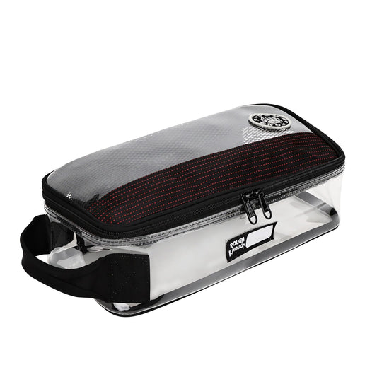 Rough Enough Clear Toiletry Bag for Traveling Men Shaving Kit Medicine Case Pouch Organizer Large for Toiletries Accessories