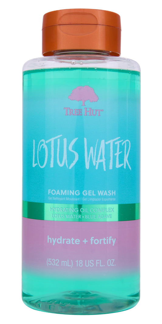Tree Hut Lotus Water Body Wash, Hydrating & Moisturizing Shower Gel with Shea Butter & Essential Oils, Soft Smooth Glowing Skin, Gentle Cleanser For All Skin Types, Self Care Gifts for Women, 18 Fl Oz