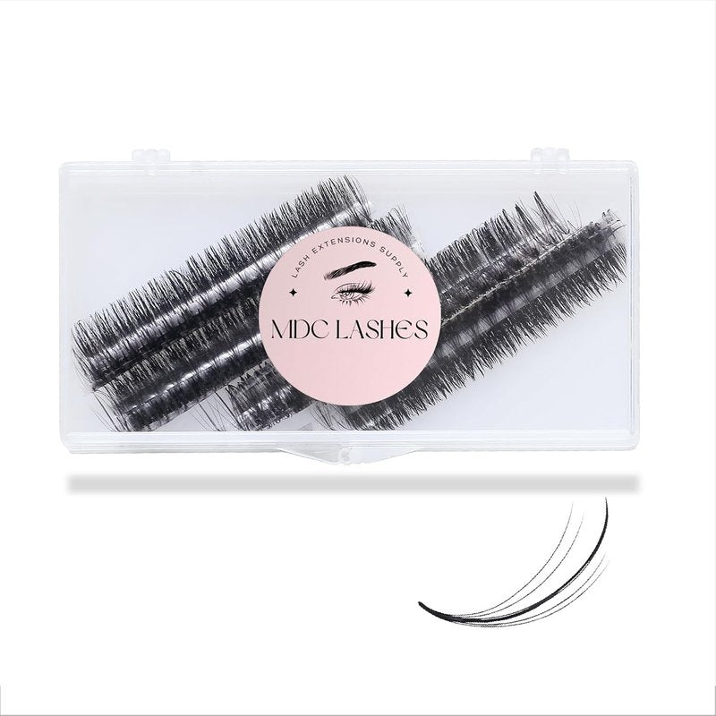 Promade Wispy Lash Extensions - Volume Lashes 0.05-0.07 Thickness | C/D/CC Curl, 8-18mm Loose Fans