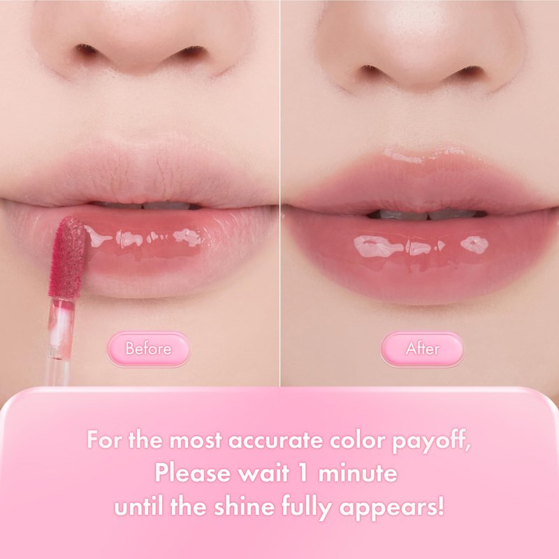 rom&nd Juicy Lasting Tint #21 GRAPE BOMB | K-Beauty Hydrating Lip Gloss for Plump, Vibrant, Long-Lasting Shine | Non-Sticky, Blue-Toned Red Pink
