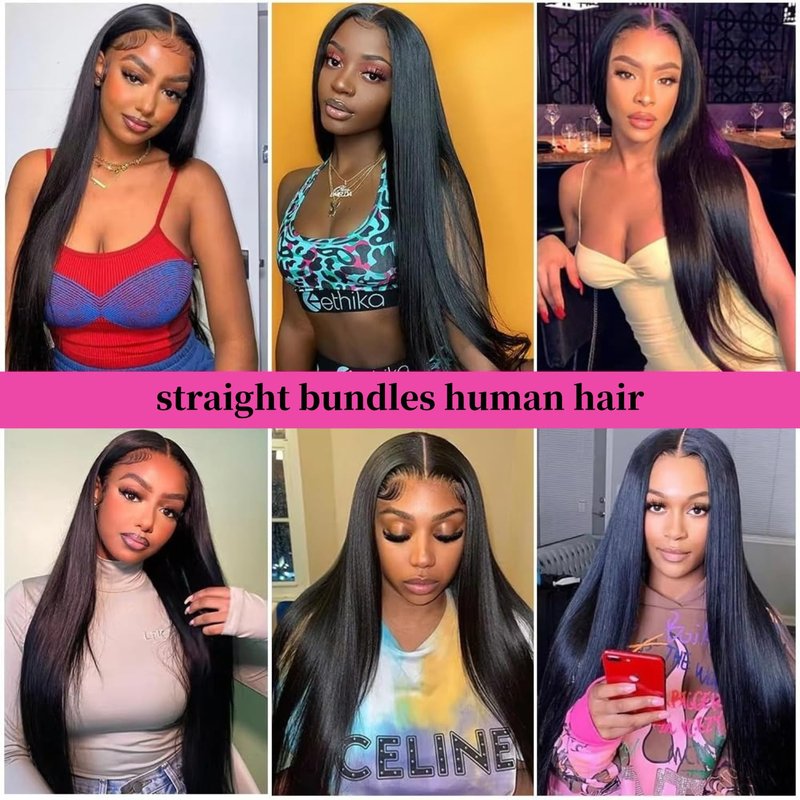 Straight Bundles Human Hair one Bundle 100g/pack 20 Inch 12A Brazilian Hair Single Black Bundles