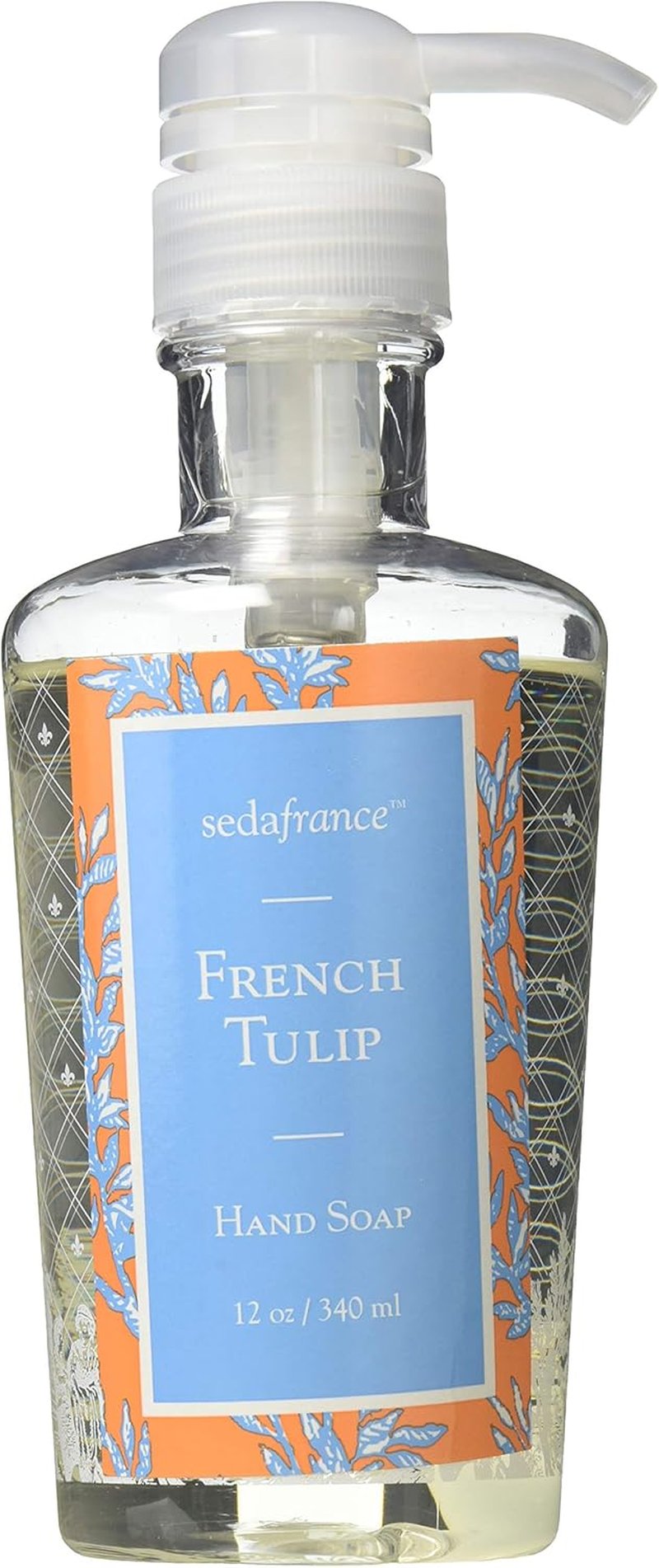 Seda France Classic Toile Hand Soap - French Tulip Scent | 12 Ounce Liquid