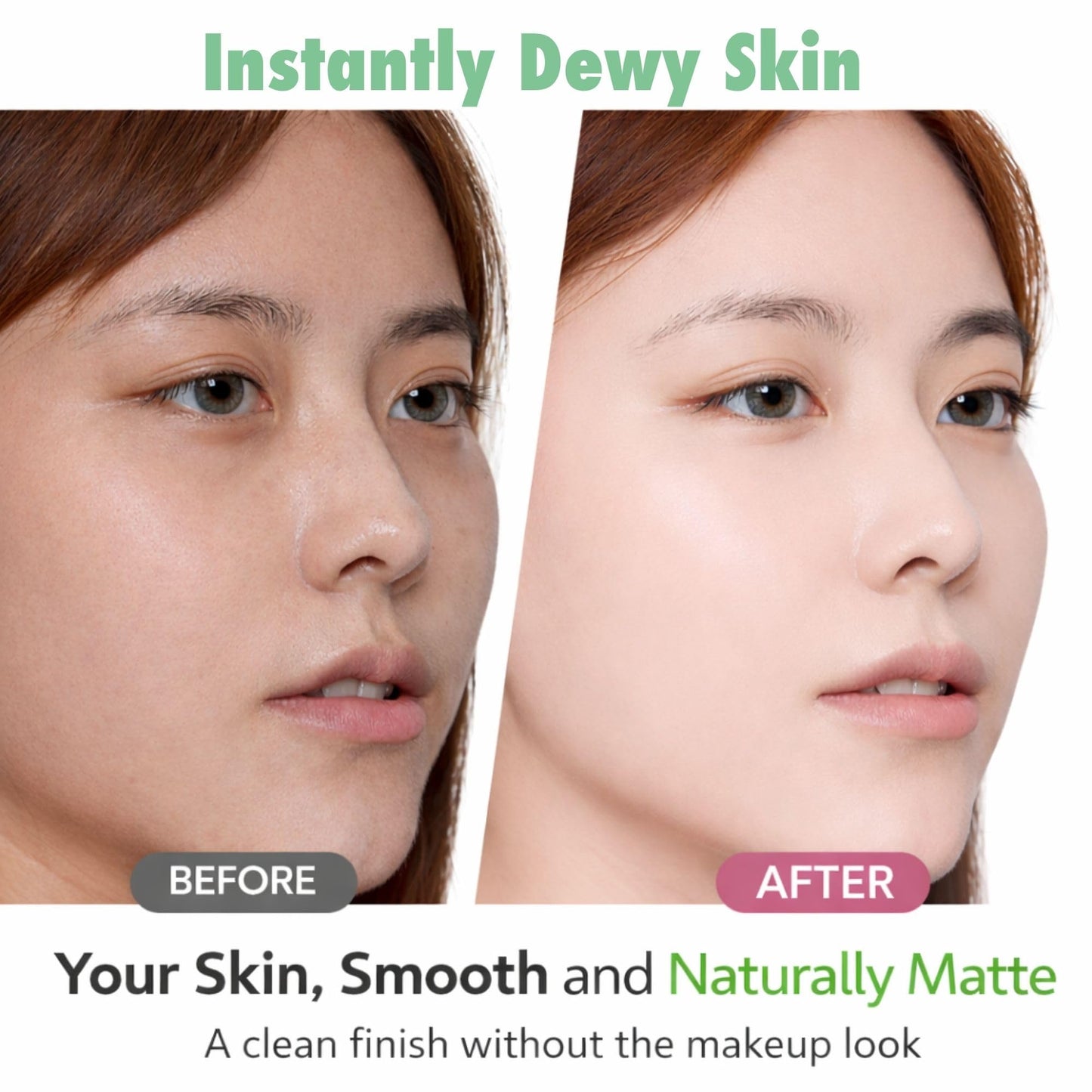 Club Suppin Matte Setting Clear Powder Foundation + Overnight Skincare with Shea Butter, Amino Acids & Aloe Extract, 2EA