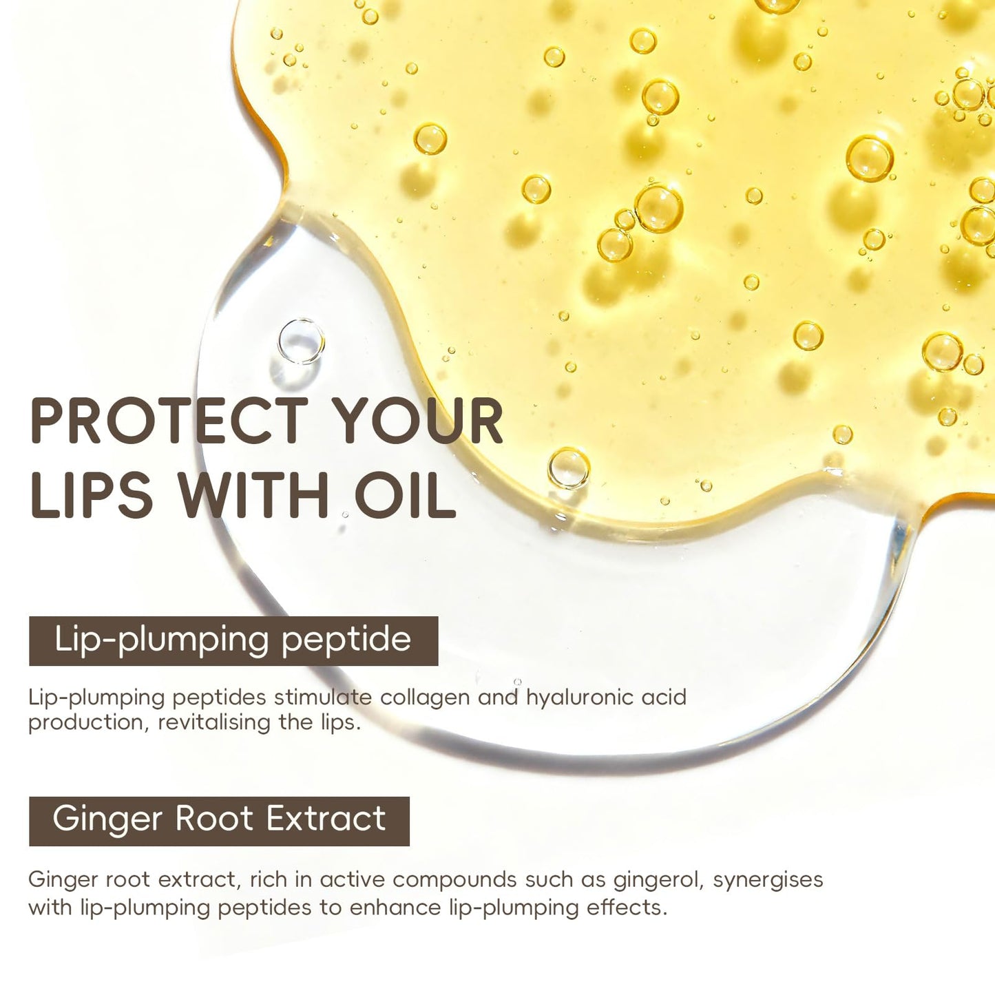 KISSIO PLUMP Lip Plumper,0.3 fl oz (9 ml),Maximum Plump with Ginger and Peptides,Extreme Lip Plumper,Hydrating and Plumping,Lips Lines Care,Lips Gloss,Beginner