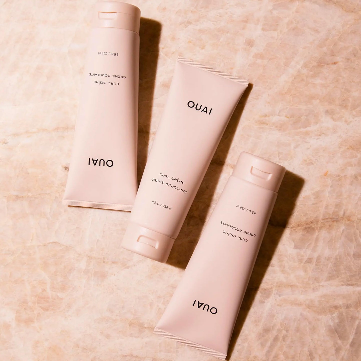 OUAI Curl Cream + Hair Oil Bundle - Hair Styling Products for Frizz Control - Includes Curl Cream (8 Oz) + Hair Oil (1.5 Oz) - 2-Piece Hair Care Set