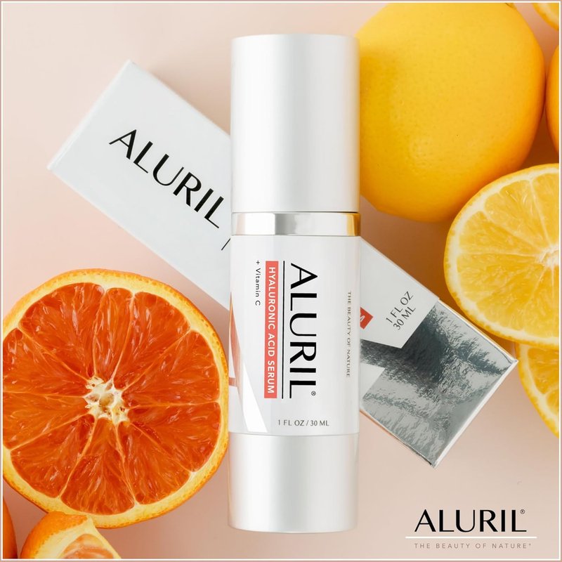 Hyaluronic Acid Serum with Vitamin C - Hydrating Moisturizer for Plump Skin & Dark Spot Reduction | 1 fl oz