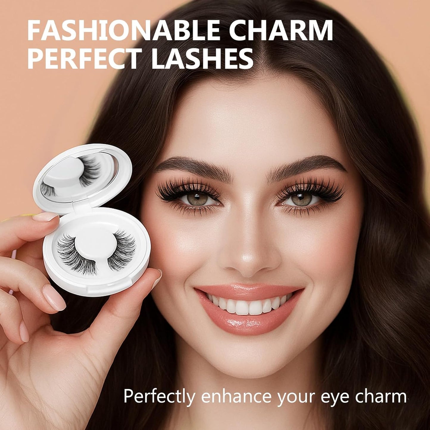 Magnetic Eyelashes - Reusable 3D Eyelash Kit | Lightweight, Waterproof, No Glue Needed, Natural Look
