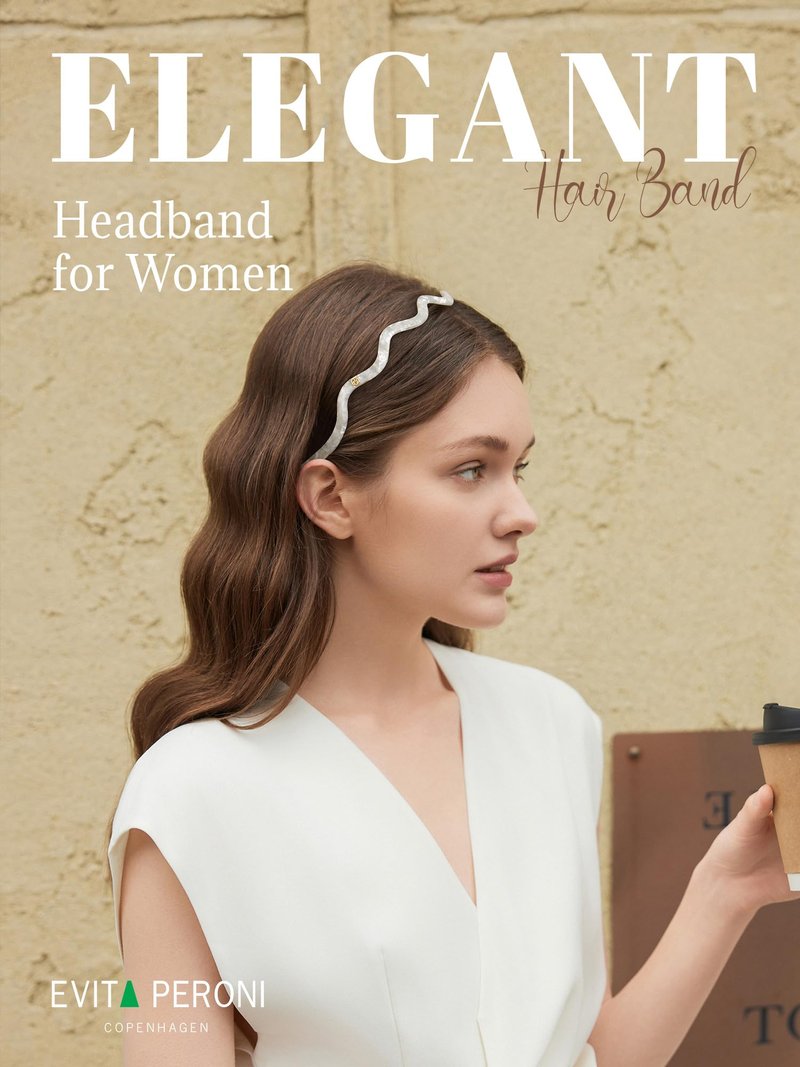 EVITA PERONI Wavy Glasses Headband Hair Band Designed for Eyewear, Comfortable Headbands for Women Fashion Thin Headbands Non Slip No Pressure, No Headache