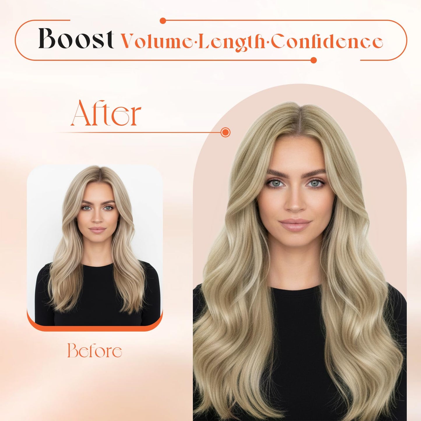 Sunny Hair Clip in Hair Extensions Real Human Hair 85g Remy Hair Clip in Extensions for Women Human Hair Extensions Dark Golden Blonde Highlights Light Blonde 12 Inch