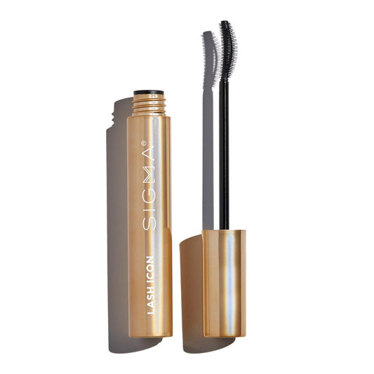Sigma Beauty Lash Icon Lengthening & Volumizing Tubing Mascara (Black) — Smudge Resistant Mascara with Curved Wand, Lightweight Buildable Formula for Defined, Lifted Lashes and All Day Wear