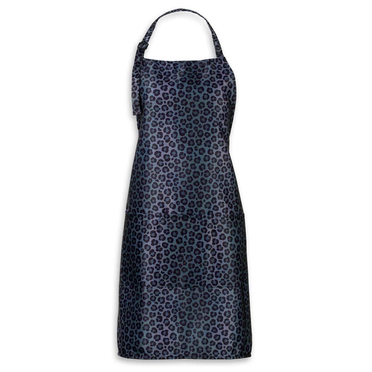 Plum Hill Black Leopard Cosmetology Apron for Hair Stylist, Nail Tech, Esthetician, Make-up Artist - Waterproof Bleach Proof - Hairdresser Apron with Pockets - Animal Print