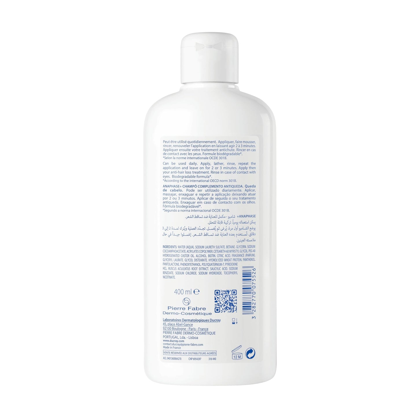Ducray Anaphase+ Shampoo, 13.5 fl. oz.
