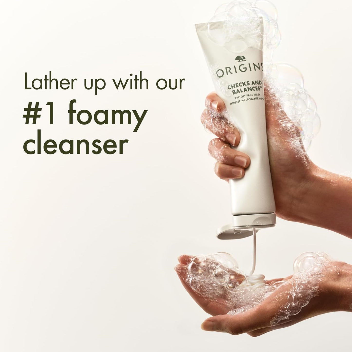 Origins Frothy Face Wash - Gentle Foaming Cleanser for All Skin Types | 6.7 oz