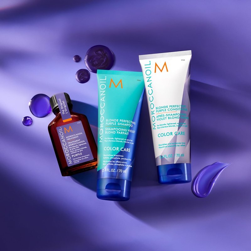 Moroccanoil Blonde Perfecting Purple Conditioner - Nourishing Formula for Bright, Vibrant Hair