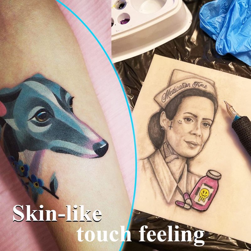 15pcs Tattoo Fake Skins - Yugui Practice Skin for Microblading Tattoo Training & Supplies (7.4"x5.6", 1.3mm Thick) Realistic Texture Beginner-Friendly Double Sides for Artists & Kits