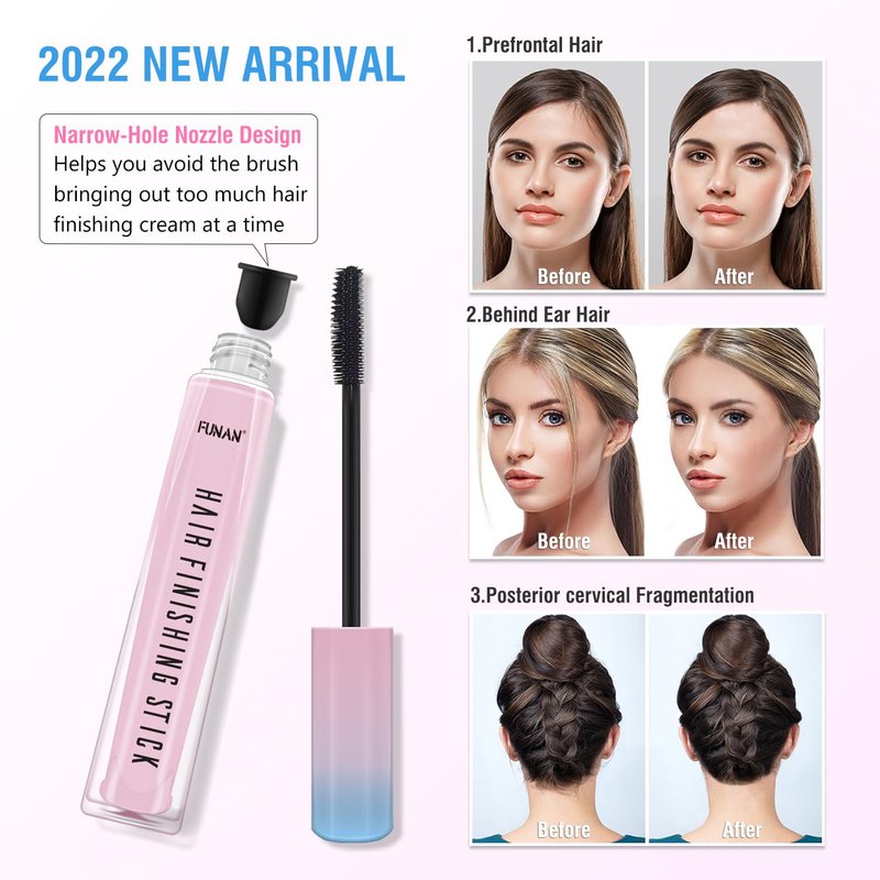 Hair Finishing Stick for Flyaways - Non-Greasy Cream for Small Broken Hairs | 1 Pack