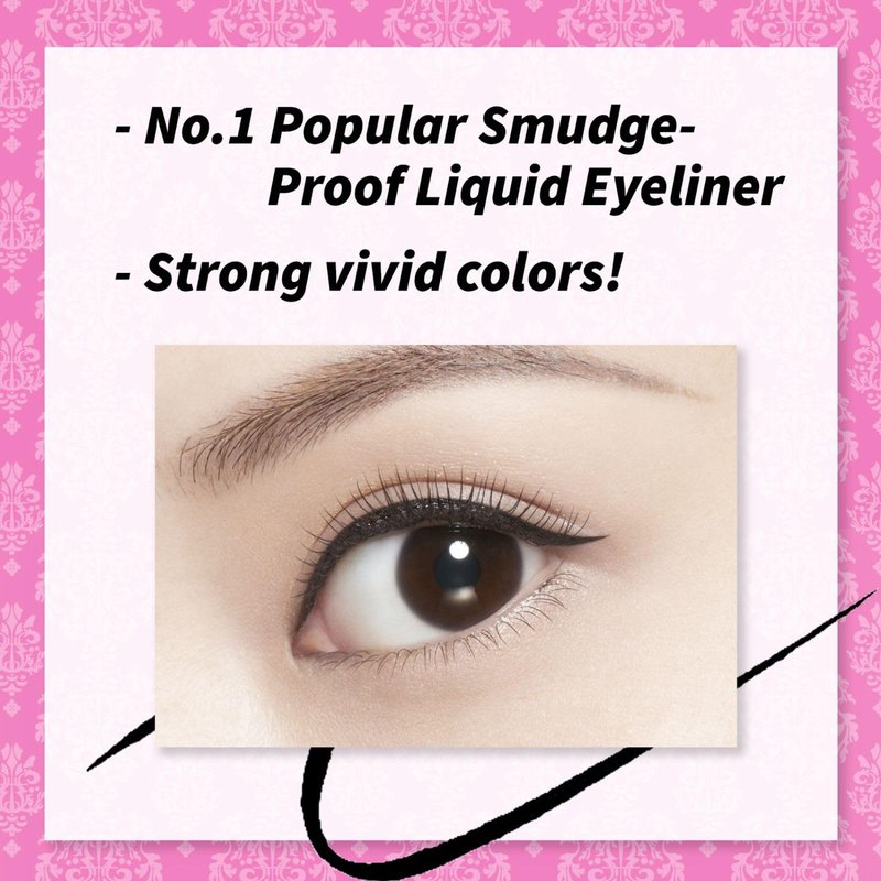Heroine Make by KissMe Smooth Liquid Eyeliner | Waterproof Black Liquid Eyeliner Pen | Smudge-Proof Formula for Long-Lasting Wear | Hypoallergenic for Sensitive Eyes | Made in Japan | 3 Pack