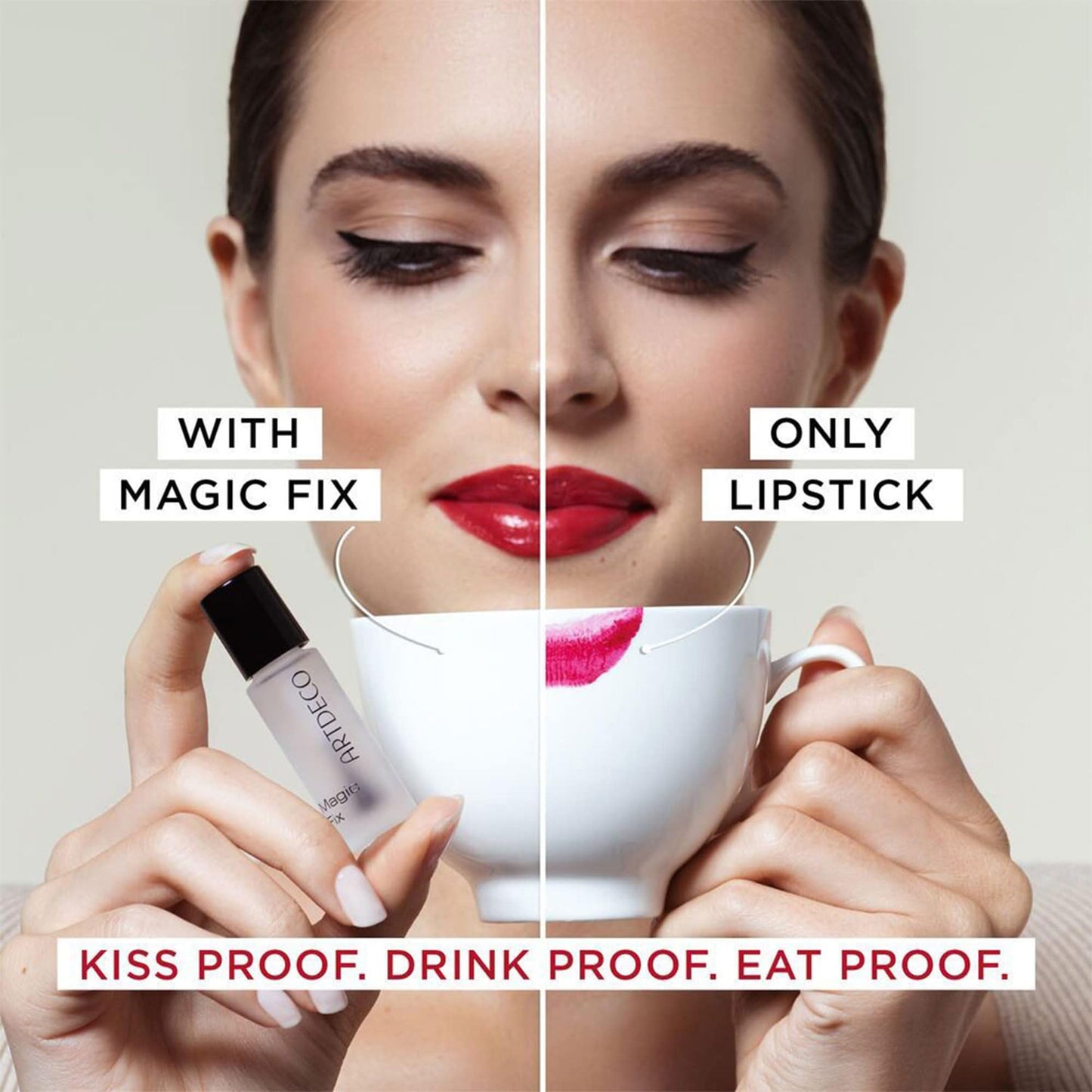 ARTDECO MAGIC FIX – lipstick sealer for kiss-proof lips - long-lasting & waterproof - lip care & lip moisturizer - lip gloss with floral scent & woody notes - lip makeup - lip care - 0.16 Fl Oz
