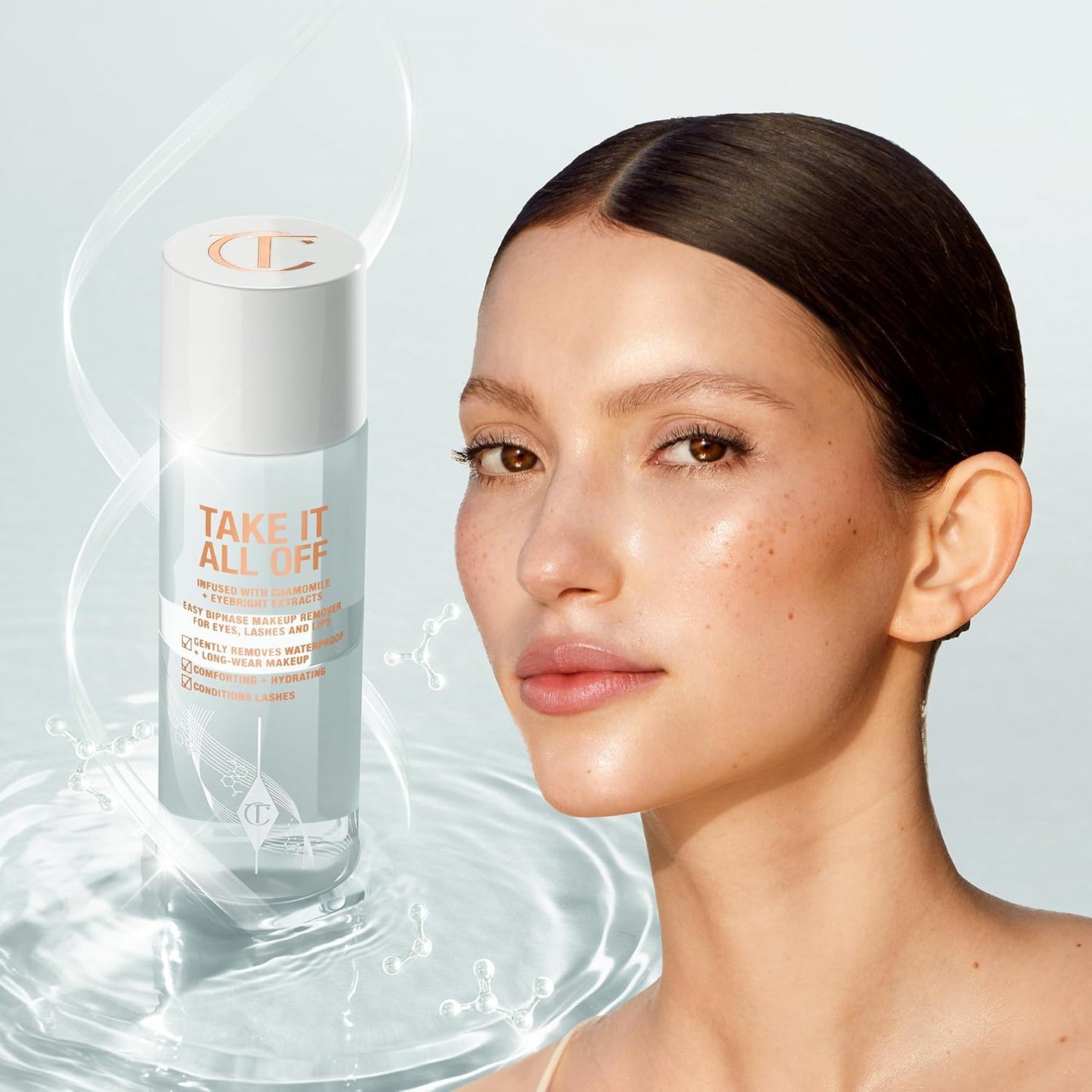 Charlotte Tilbury Makeup Remover - Bi-Phase Cleansing Oil with Soothing Chamomile | Removes Waterproof Makeup