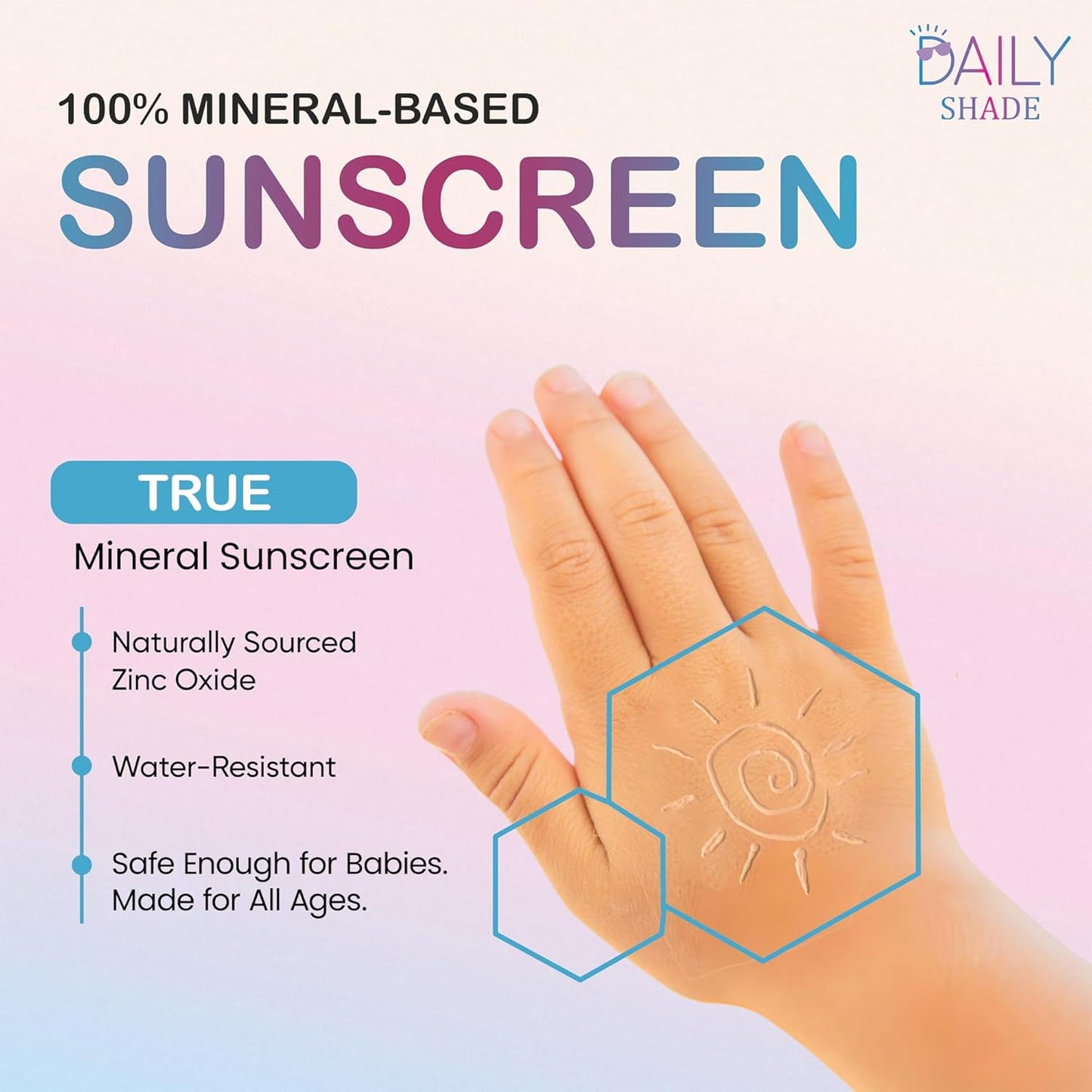 Kid's Tinted Mineral Sunscreen SPF 30 - Non-Nano Zinc, Reef Safe, Water Resistant | 90ml Travel Size