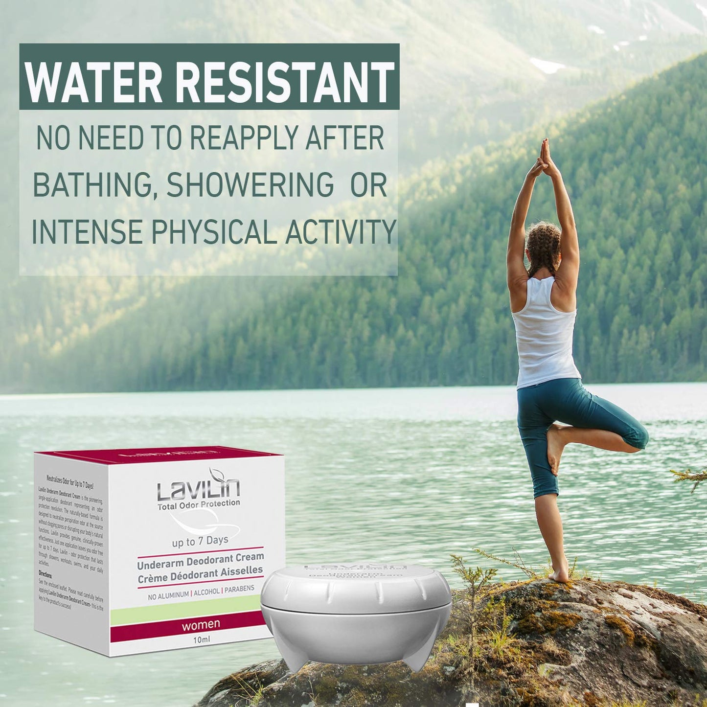 LAVILIN Underarm Deodorant Cream For Women - Up to 7-Days Protection – The Ultimate and Different Way to Prevent Unpleasant Odors – Alcohol, Paraben & Aluminum Free