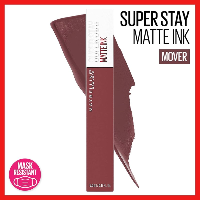 Maybelline Super Stay Matte Ink Liquid Lipstick - Long Lasting High Impact Color | Mover Brown & Lover Mauve