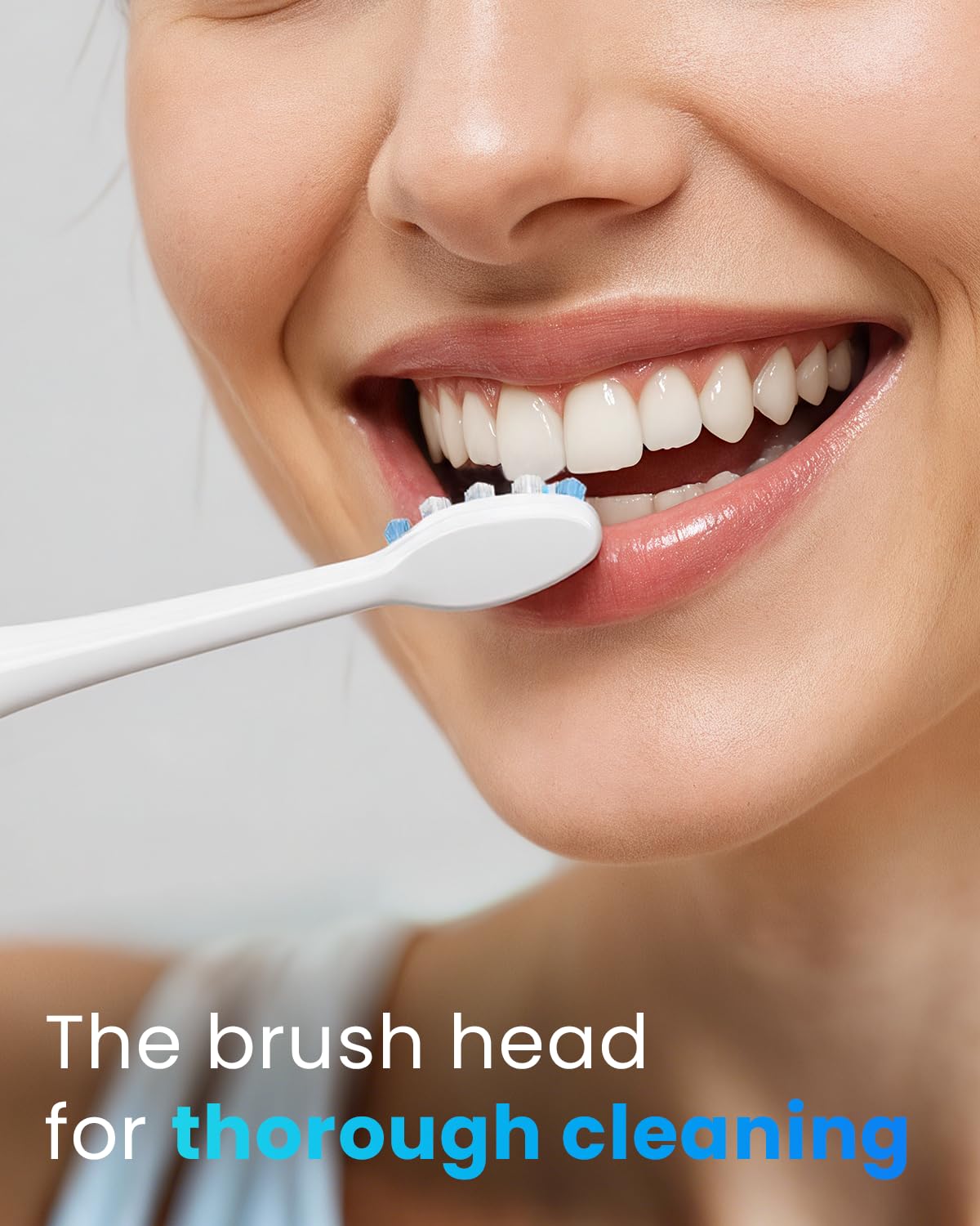 Onlyone Replacement Toothbrush Heads, Compatible with Philips Sonicare Click-on Handles, and AquaSonic Electric Toothbrush, Soft Electric Toothbrush Heads Refills, White, 8 Pack