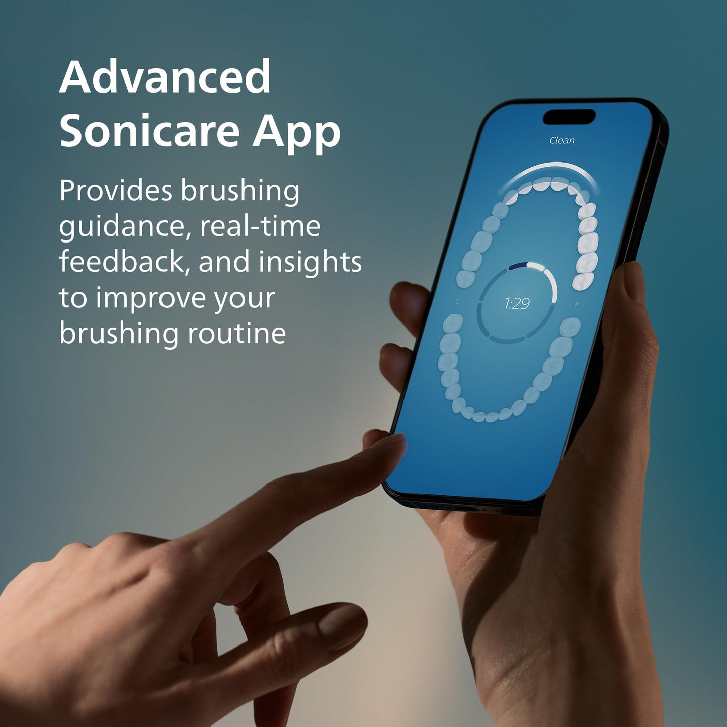 Philips Sonicare DiamondClean Smart 9700 Electric Toothbrush - Sonic Toothbrush with App, Pressure Sensor, 15 Brushing Settings, Replacement Reminder, Charging Travel Case, Lunar Blue, HX9957/71