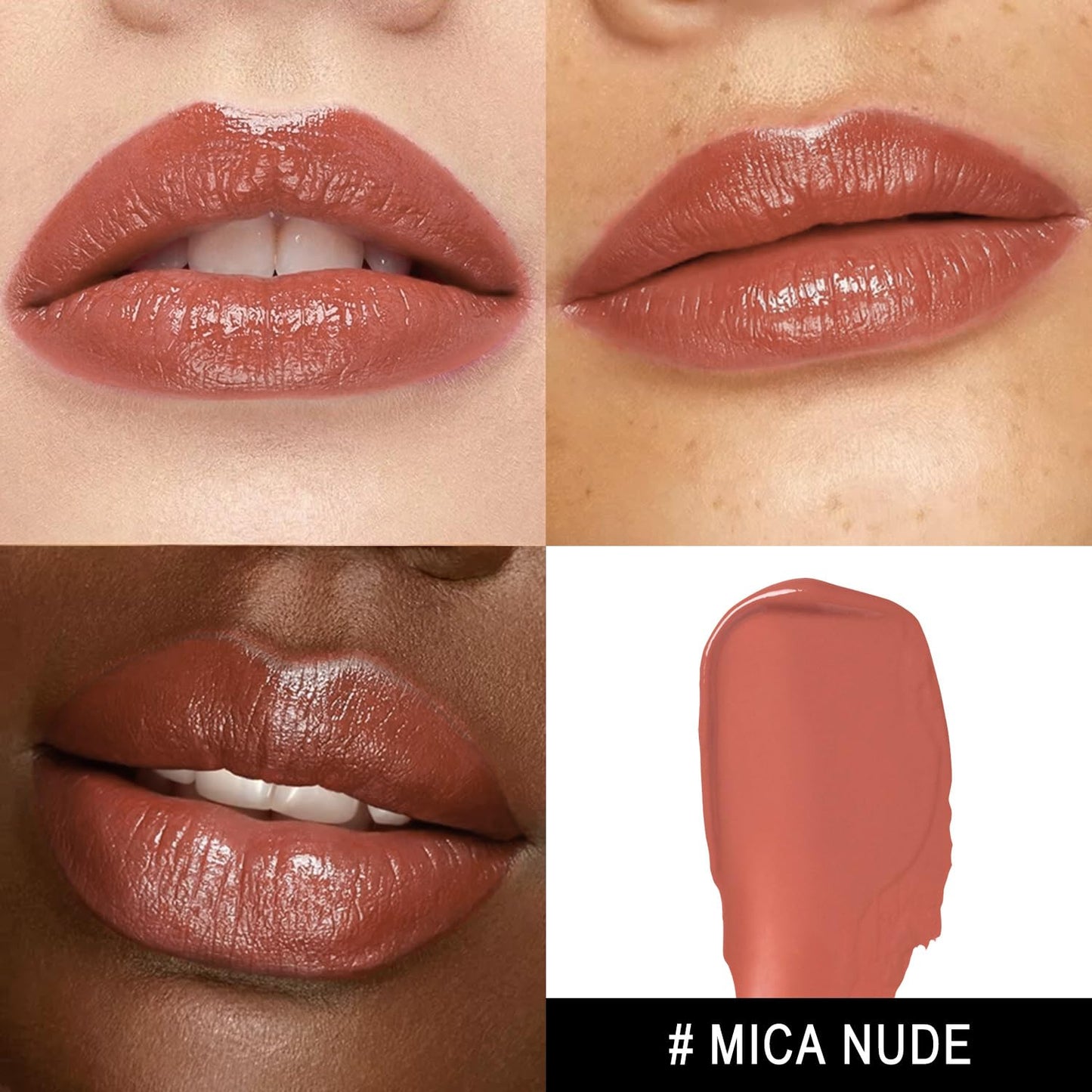 MAKI YIKA Moisture Nude Lipstick for Women Hydrate Tinted Lip Balm for Mother's Day Dry Cracked Lips Sheer Lipstick Lip Tinted Glossy Finish,MA055 Mica Nude